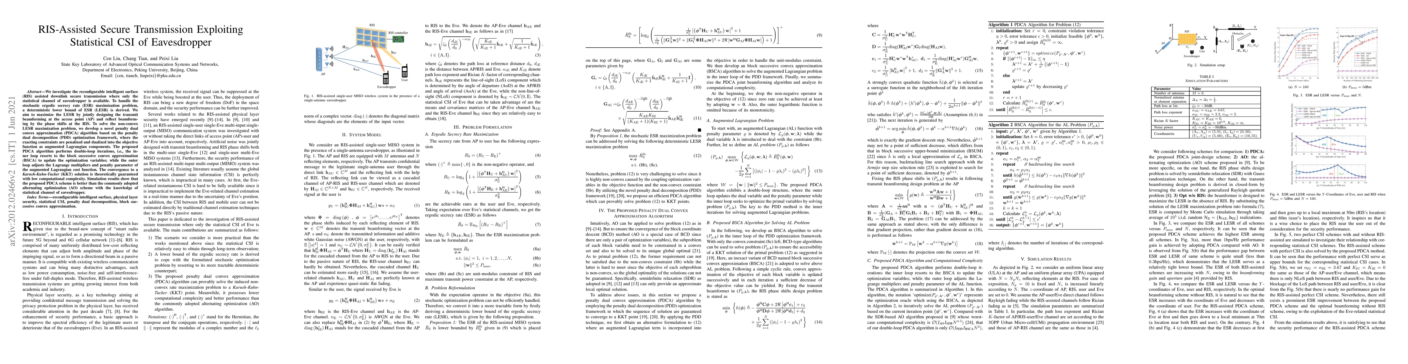 Thumbnail for RIS-Assisted Secure Transmission Exploiting Statistical CSI of
  Eavesdropper
