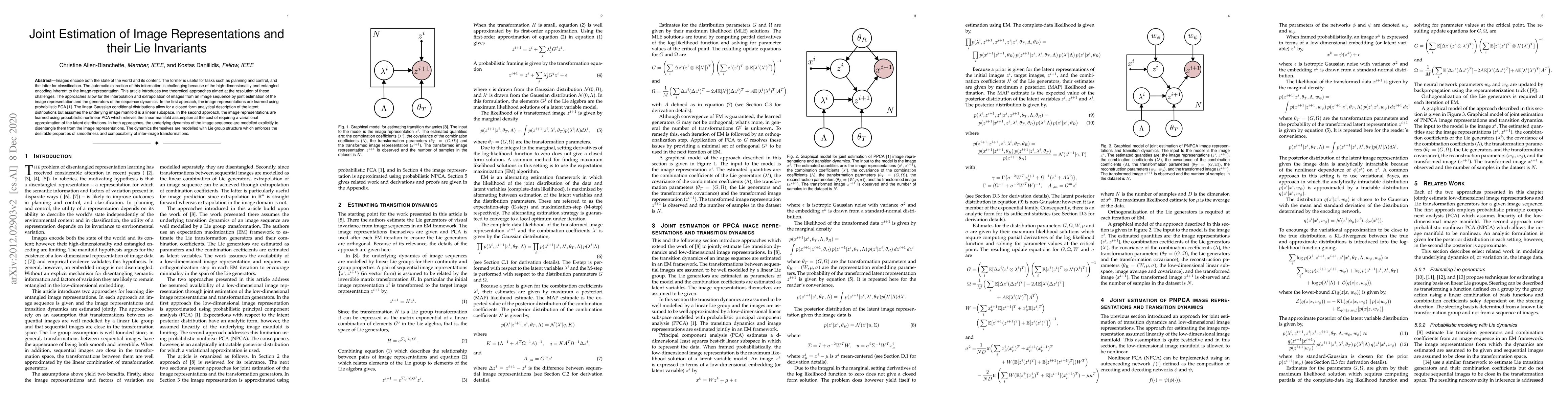 Thumbnail for Joint Estimation of Image Representations and their Lie Invariants