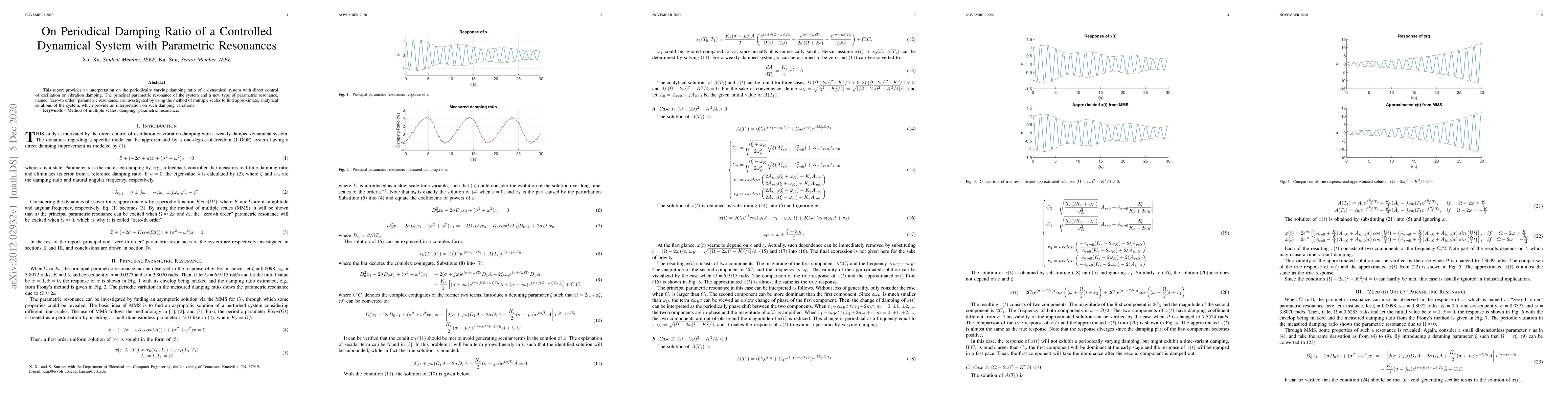 Thumbnail for On Periodical Damping Ratio of a Controlled Dynamical System with
  Parametric Resonances