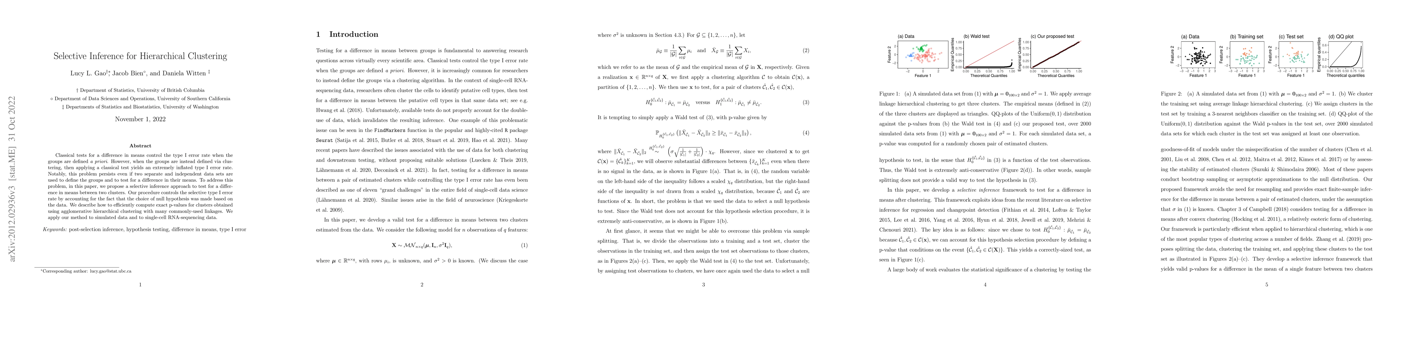 Thumbnail for Selective Inference for Hierarchical Clustering