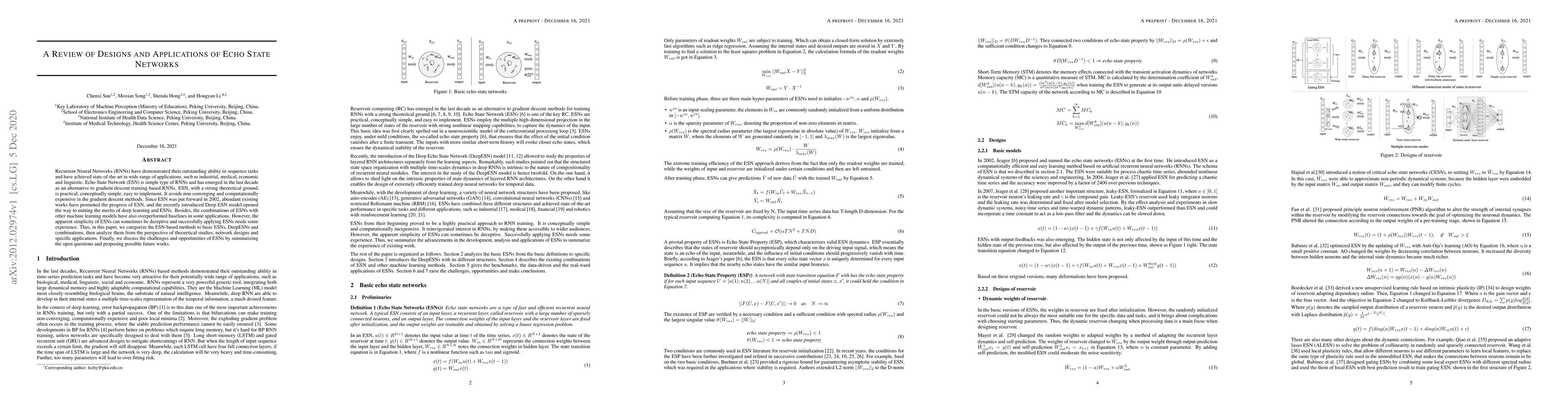 Thumbnail for A Review of Designs and Applications of Echo State Networks