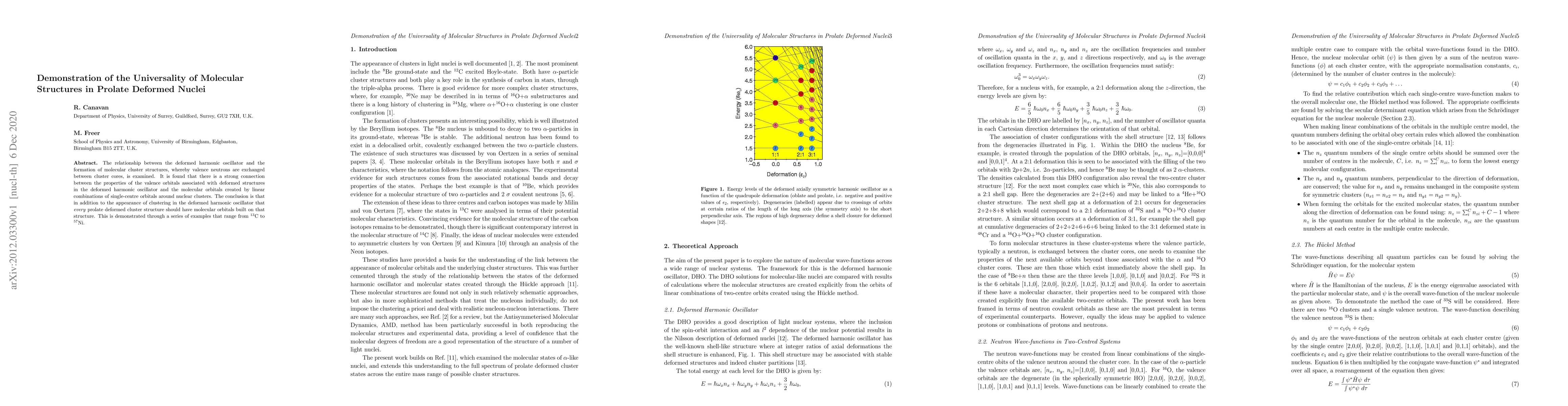 Thumbnail for Demonstration of the Universality of Molecular Structures in Prolate
  Deformed Nuclei