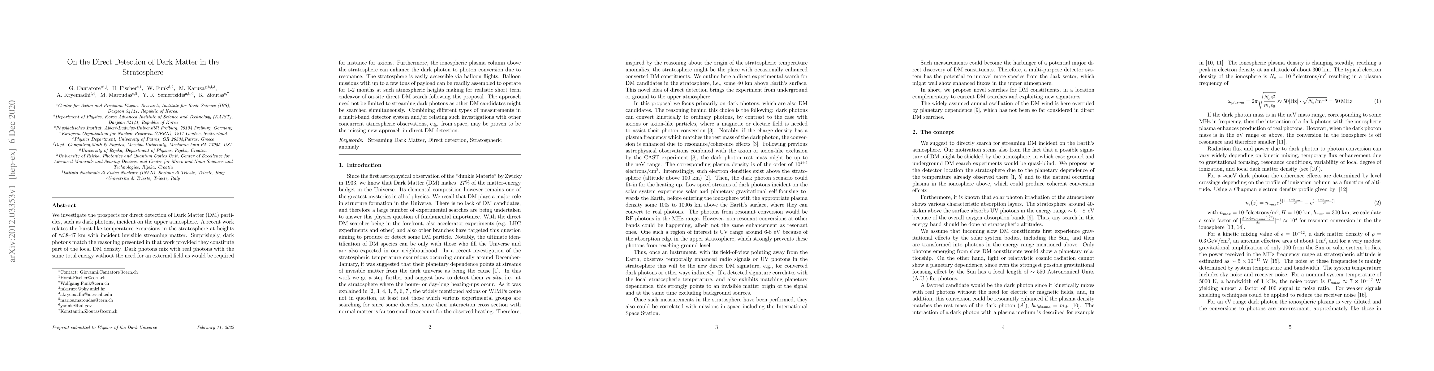 Thumbnail for On the Direct Detection of Dark Matter in the Stratosphere