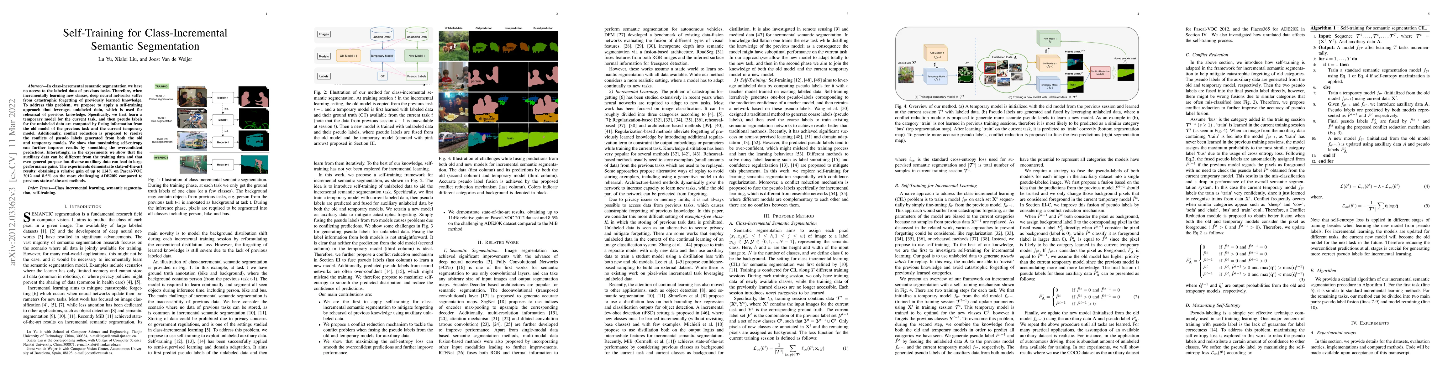 Thumbnail for Self-Training for Class-Incremental Semantic Segmentation
