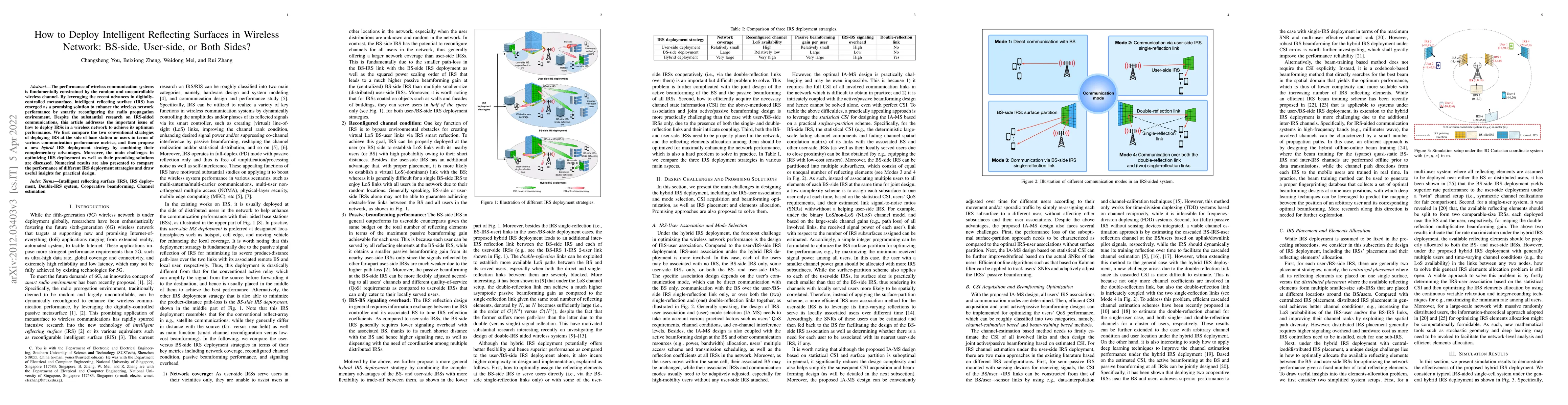 Thumbnail for How to Deploy Intelligent Reflecting Surfaces in Wireless Network:
  BS-side, User-side, or Both Sides?