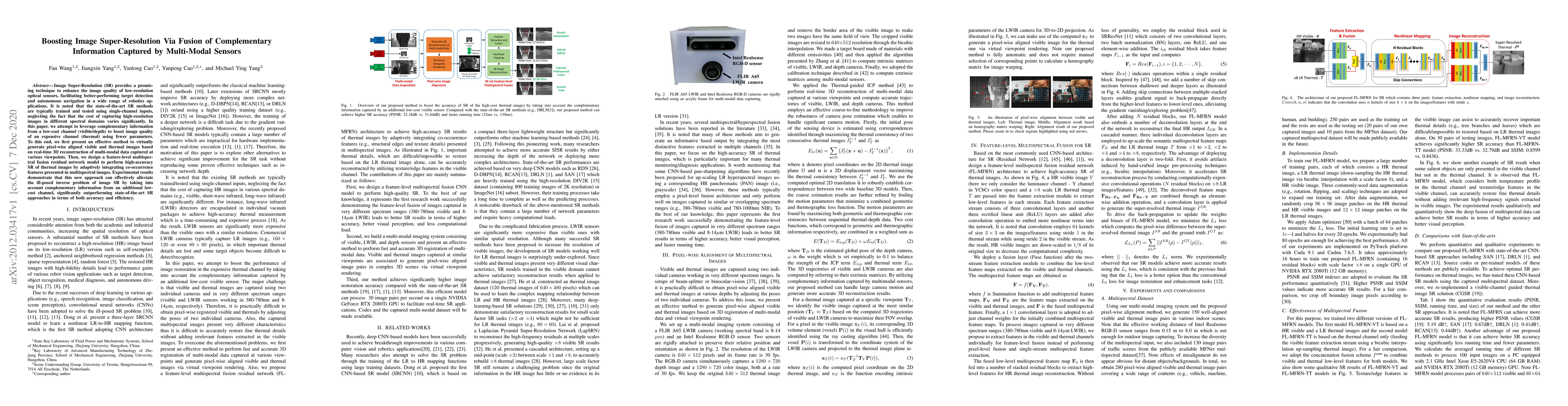 Thumbnail for Boosting Image Super-Resolution Via Fusion of Complementary Information
  Captured by Multi-Modal Sensors