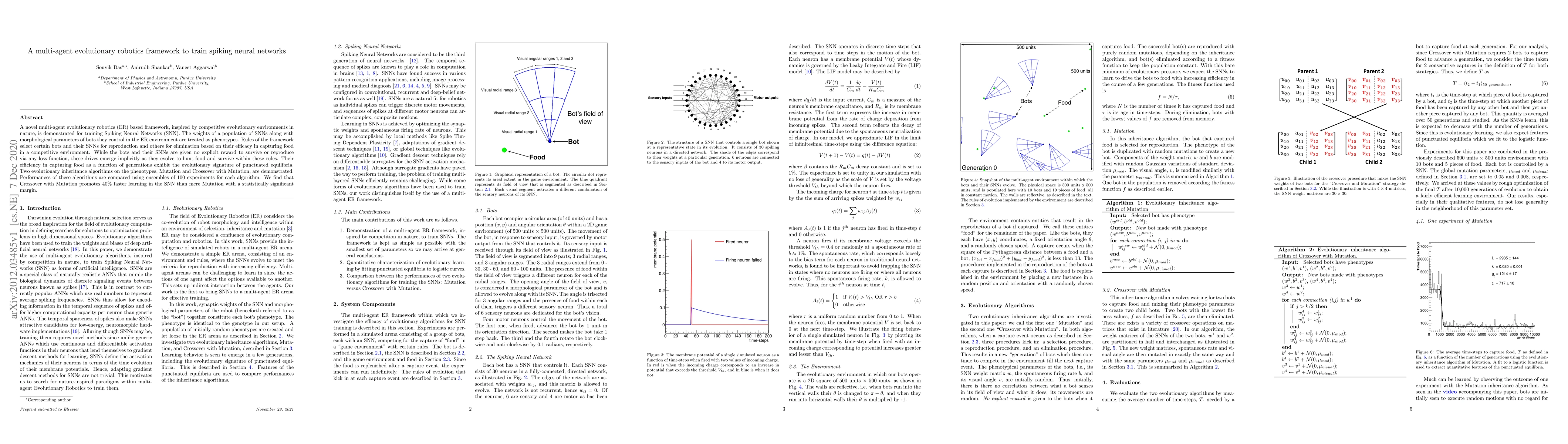 Thumbnail for A multi-agent evolutionary robotics framework to train spiking neural
  networks