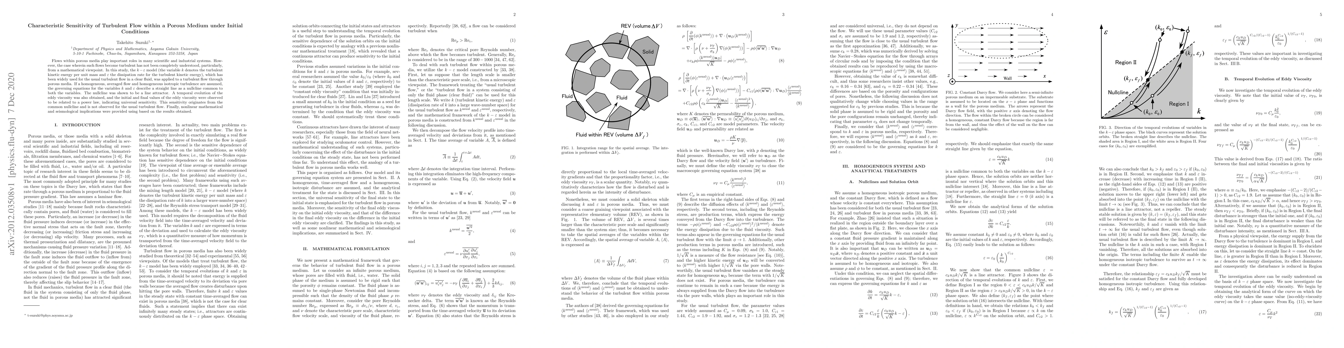 Thumbnail for Characteristic Sensitivity of Turbulent Flow within a Porous Medium
  under Initial Conditions