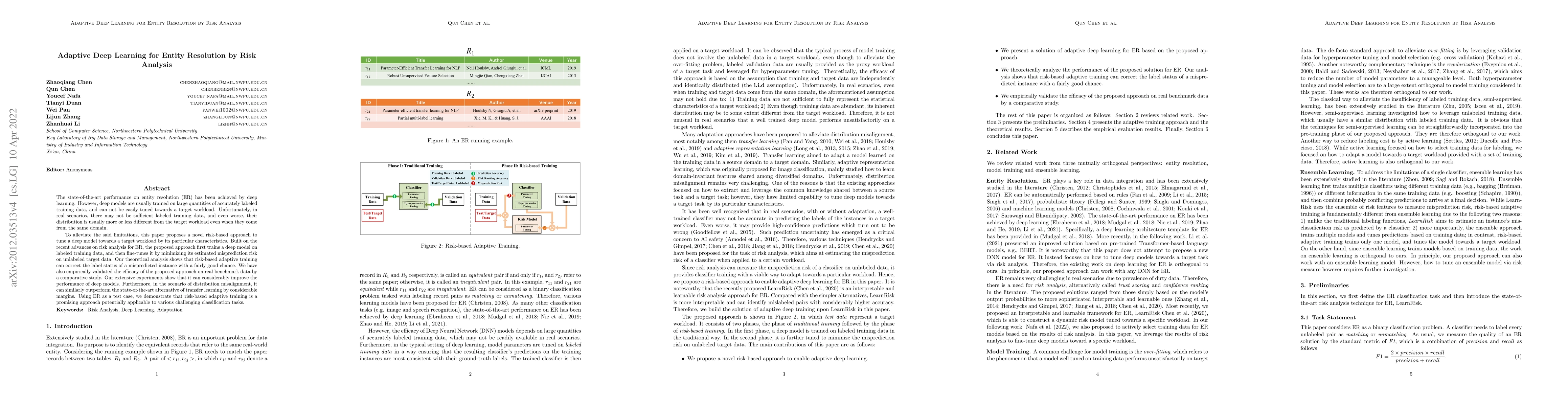 Thumbnail for Adaptive Deep Learning for Entity Resolution by Risk Analysis