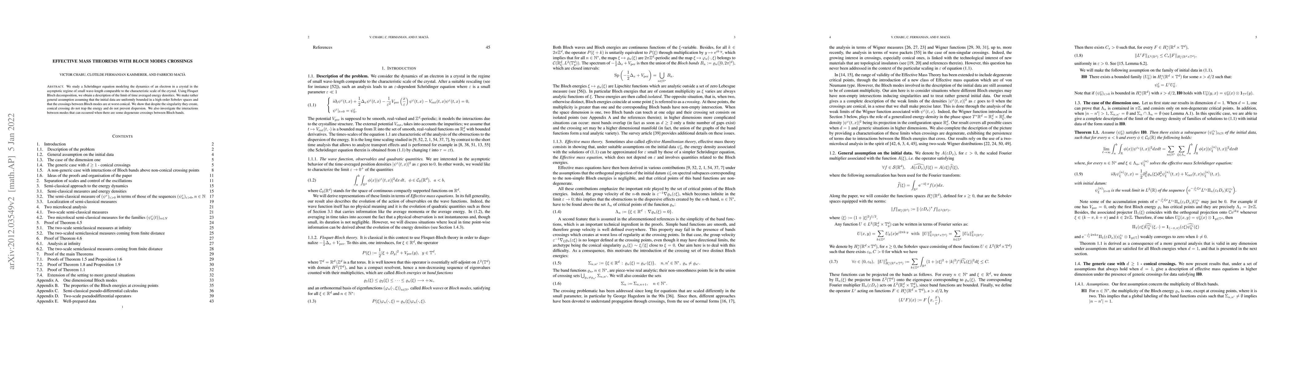 Thumbnail for Effective mass theorems with Bloch modes crossings