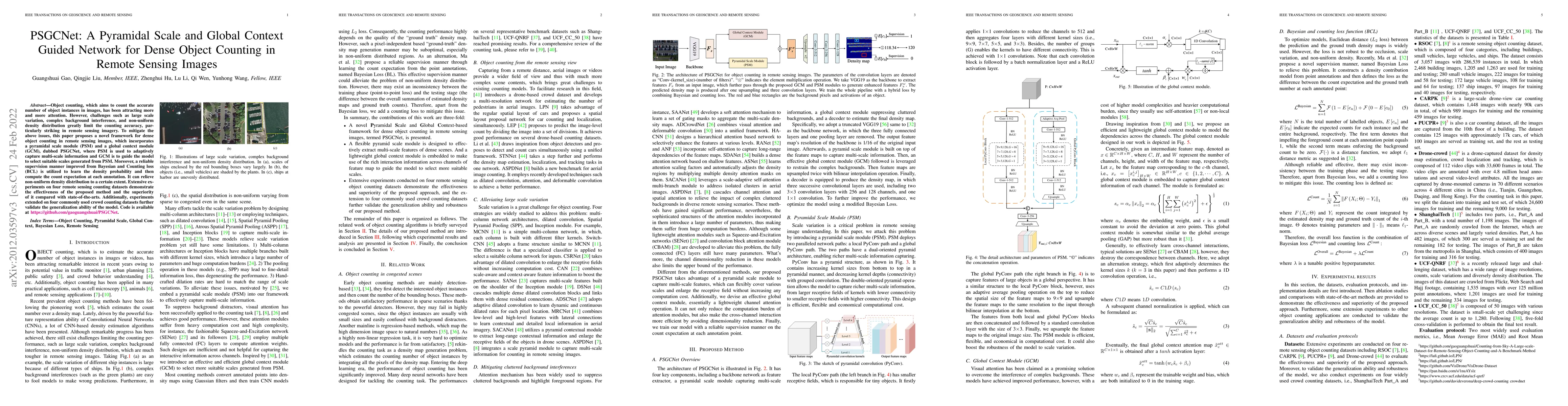 Thumbnail for PSGCNet: A Pyramidal Scale and Global Context Guided Network for Dense
  Object Counting in Remote Sensing Images