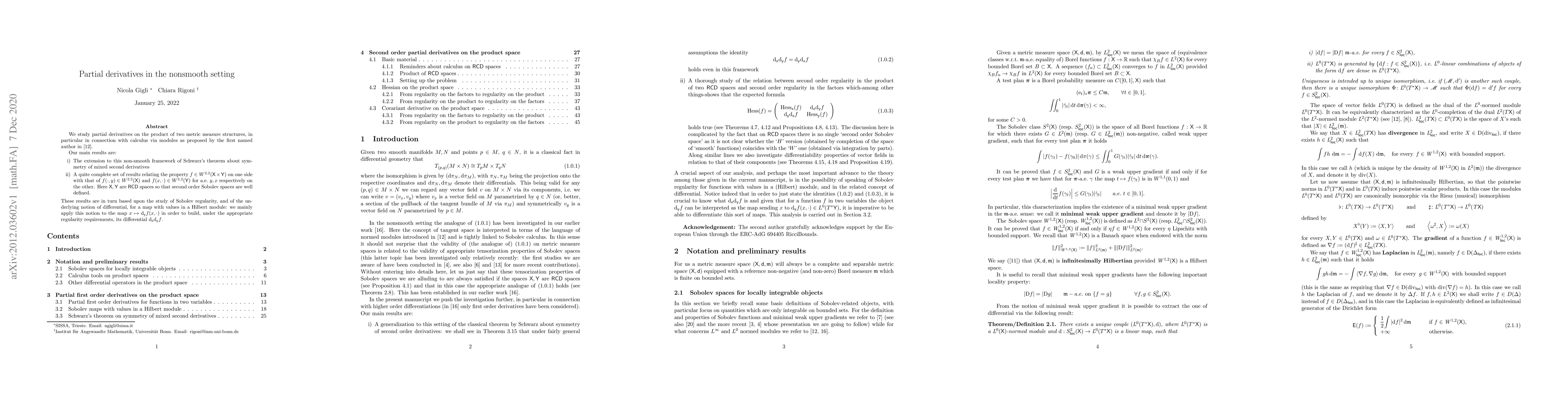 Thumbnail for Partial derivatives in the nonsmooth setting