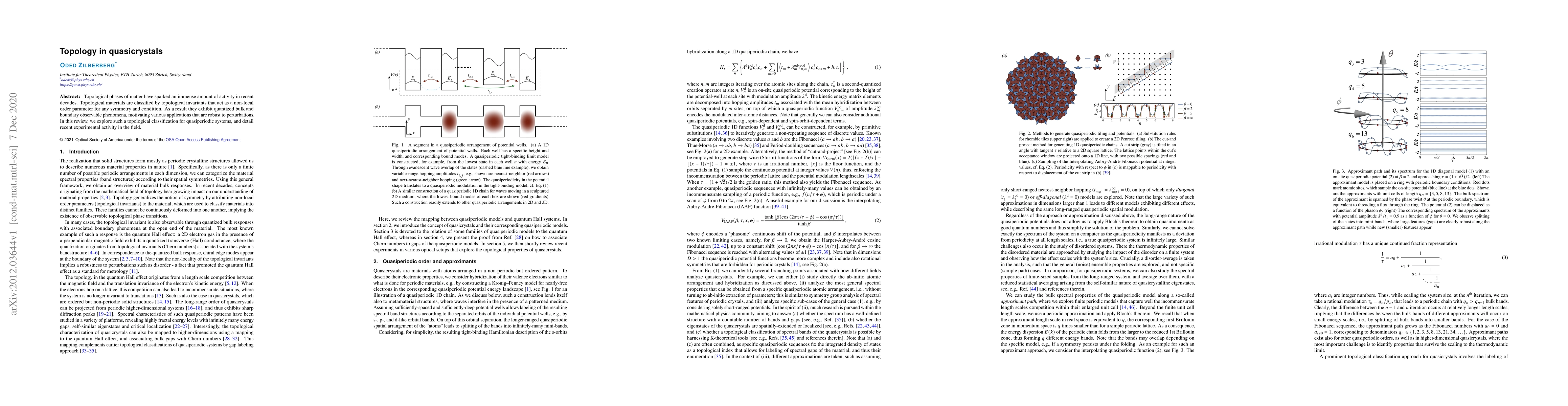 Thumbnail for Topology in quasicrystals