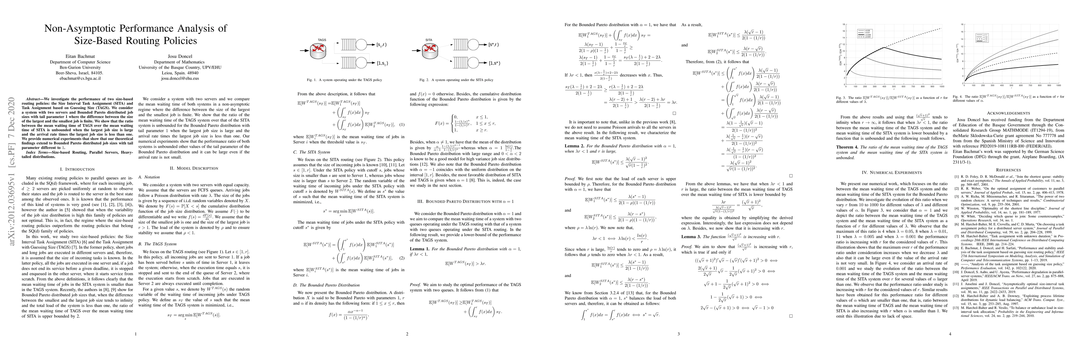 Thumbnail for Non-Asymptotic Performance Analysis of Size-Based Routing Policies