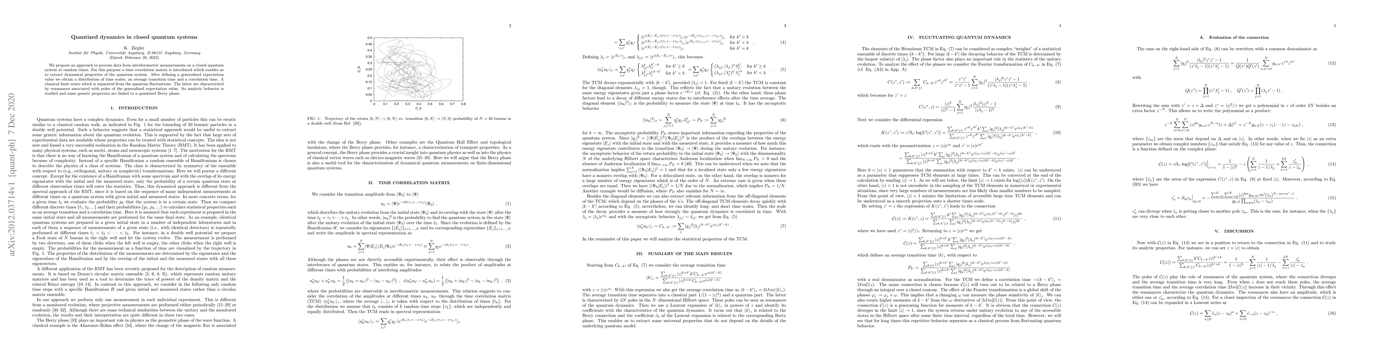 Thumbnail for Quantized dynamics in closed quantum systems