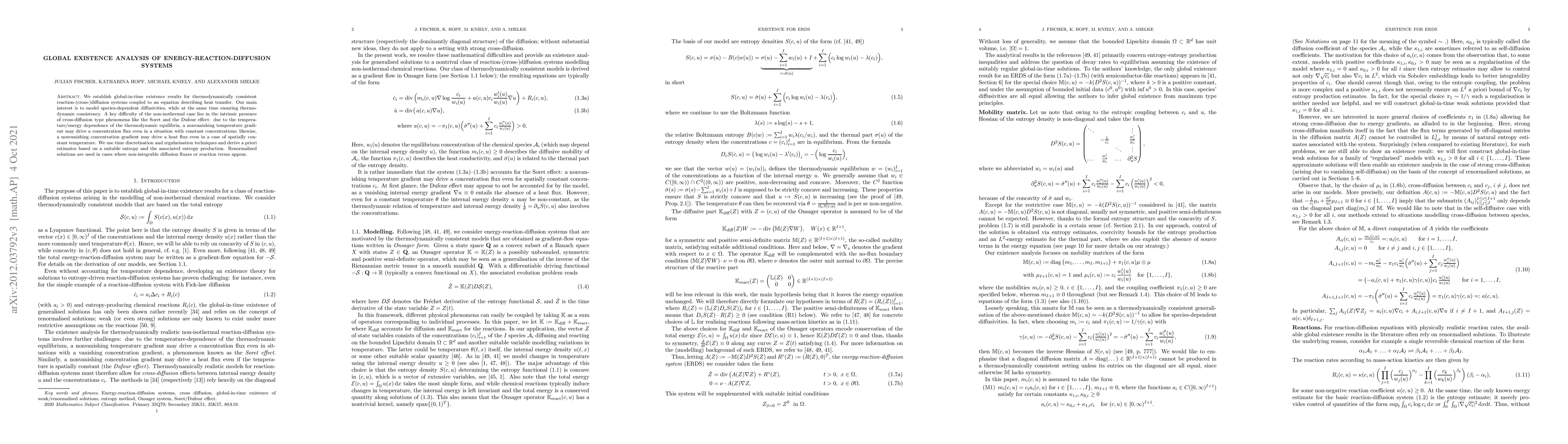 Thumbnail for Global existence analysis of energy-reaction-diffusion systems