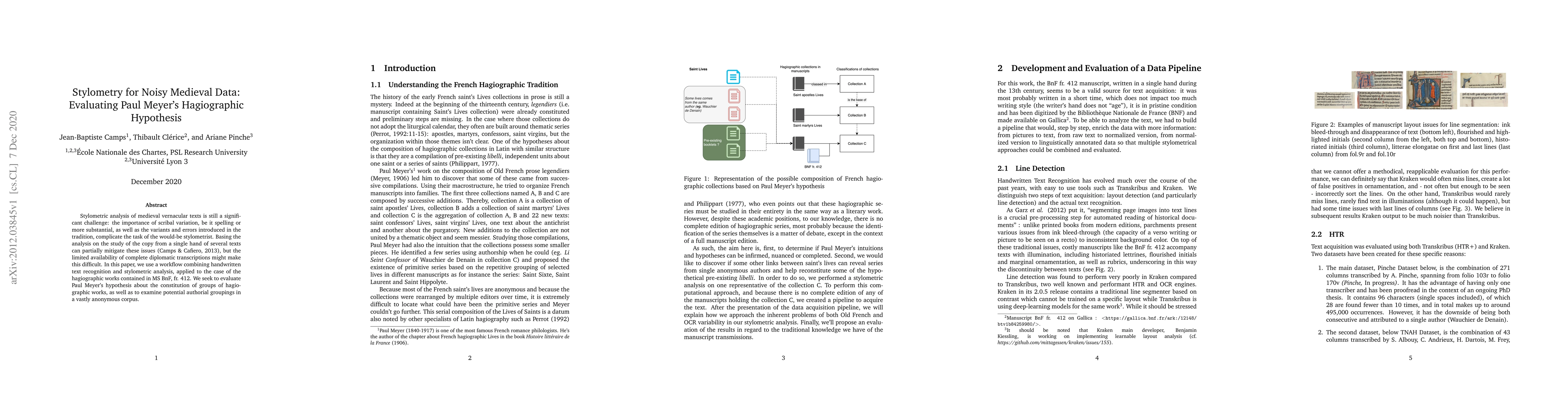 Thumbnail for Stylometry for Noisy Medieval Data: Evaluating Paul Meyer's Hagiographic
  Hypothesis
