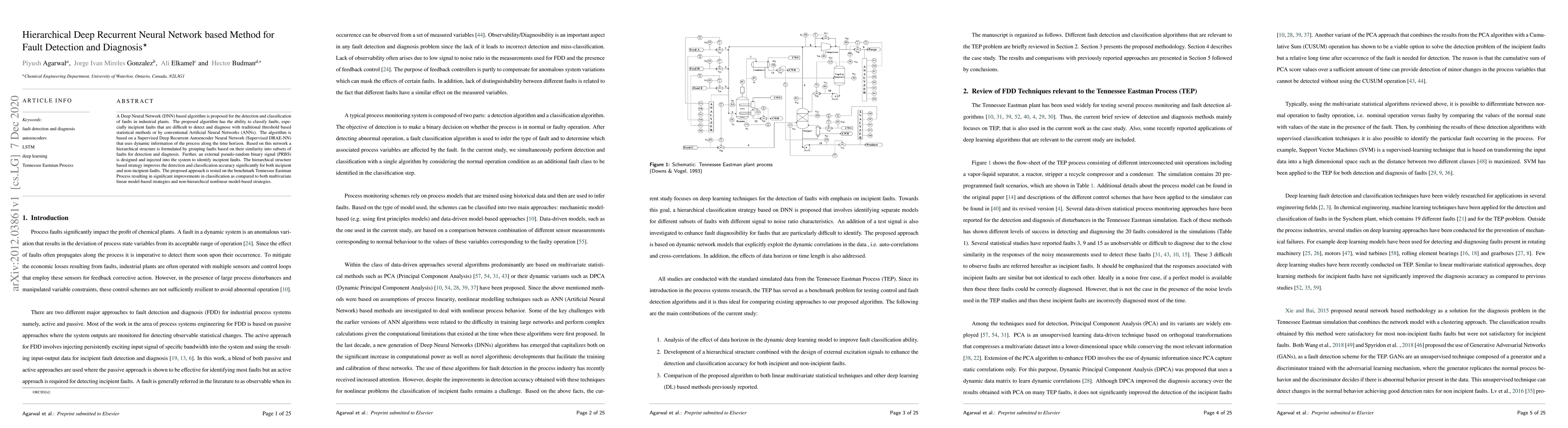 Thumbnail for Hierarchical Deep Recurrent Neural Network based Method for Fault
  Detection and Diagnosis