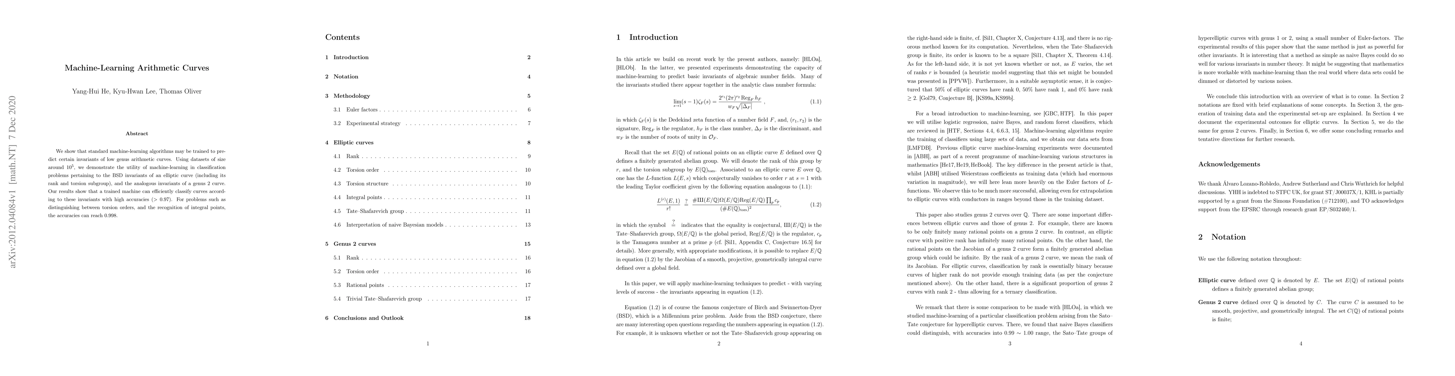 Thumbnail for Machine-Learning Arithmetic Curves