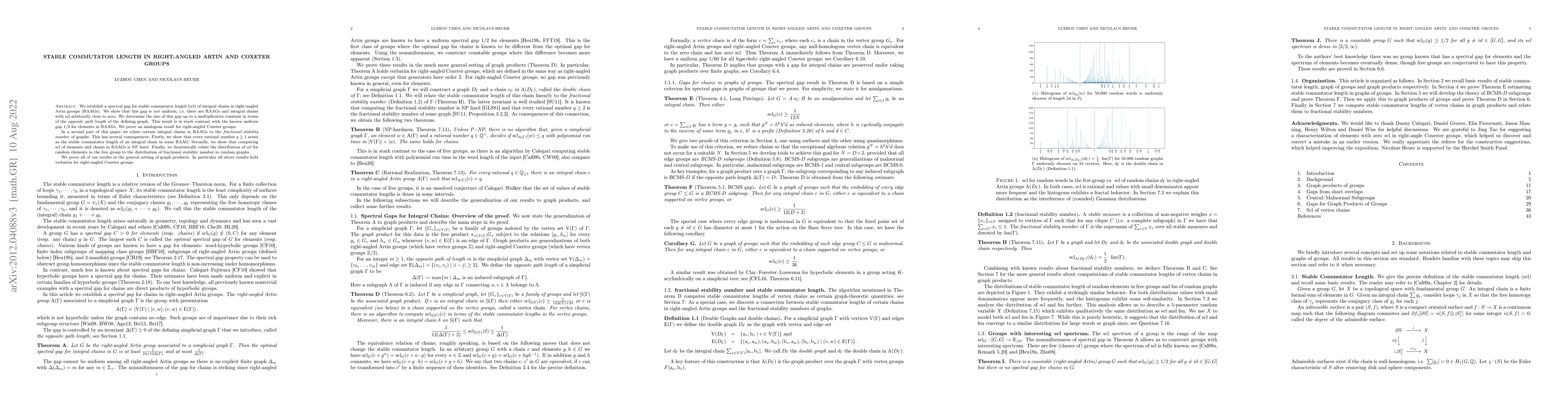 Thumbnail for Stable commutator length in right-angled Artin and Coxeter groups