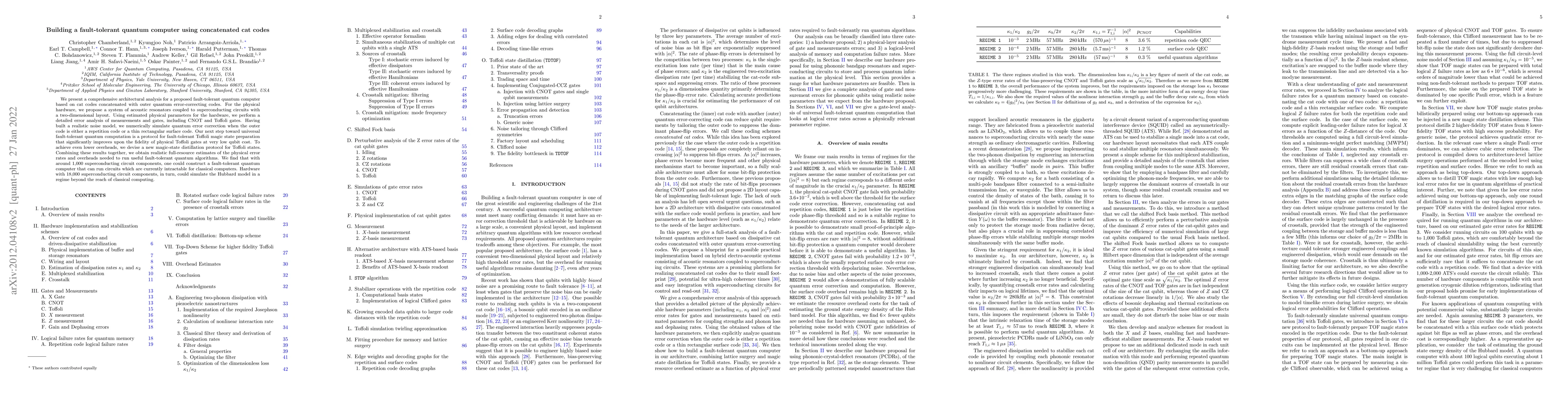 Thumbnail for Building a fault-tolerant quantum computer using concatenated cat codes