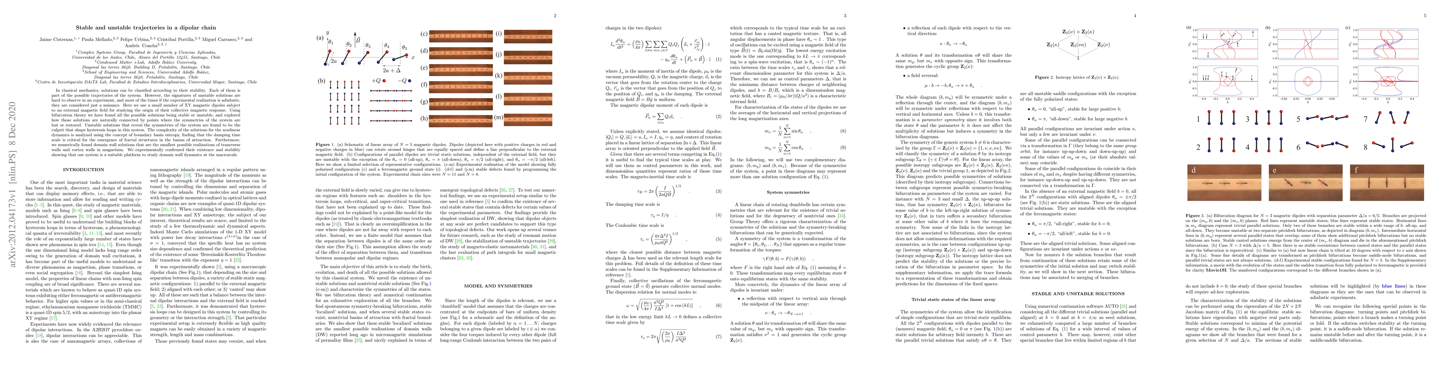 Thumbnail for Stable and unstable trajectories in a dipolar chain