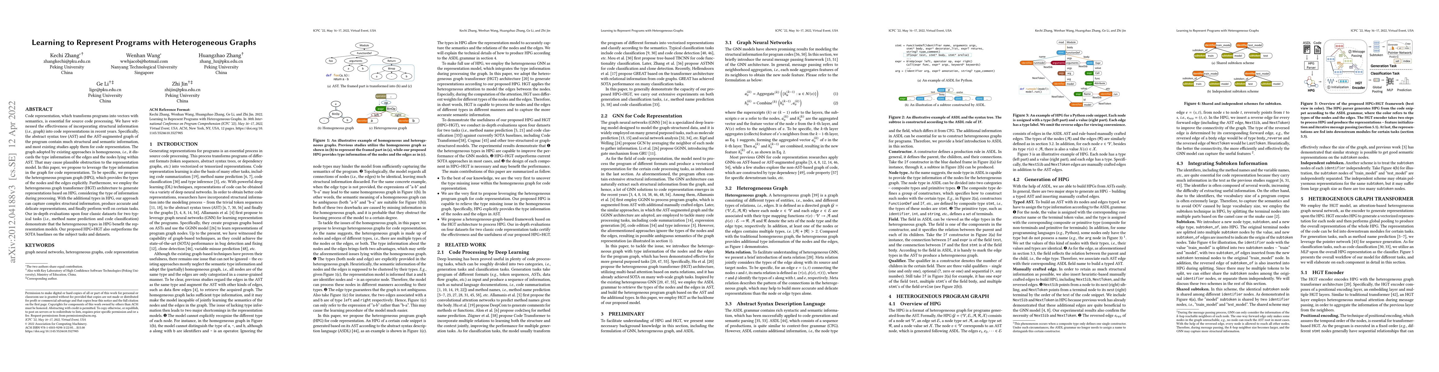 Thumbnail for Learning to Represent Programs with Heterogeneous Graphs