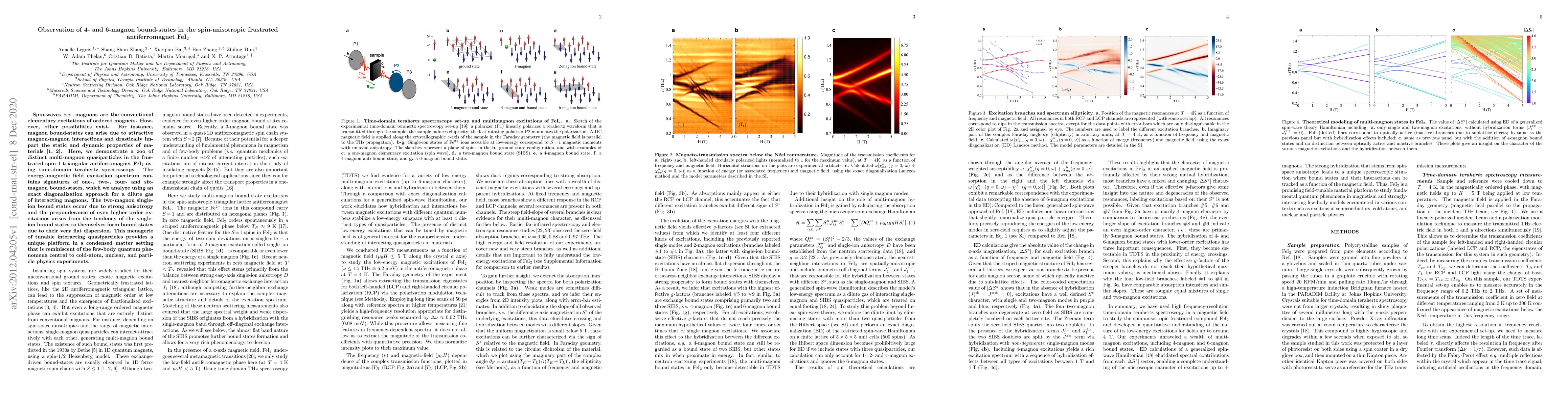Thumbnail for Observation of 4- and 6-magnon bound-states in the spin-anisotropic
  frustrated antiferromagnet FeI$_2$