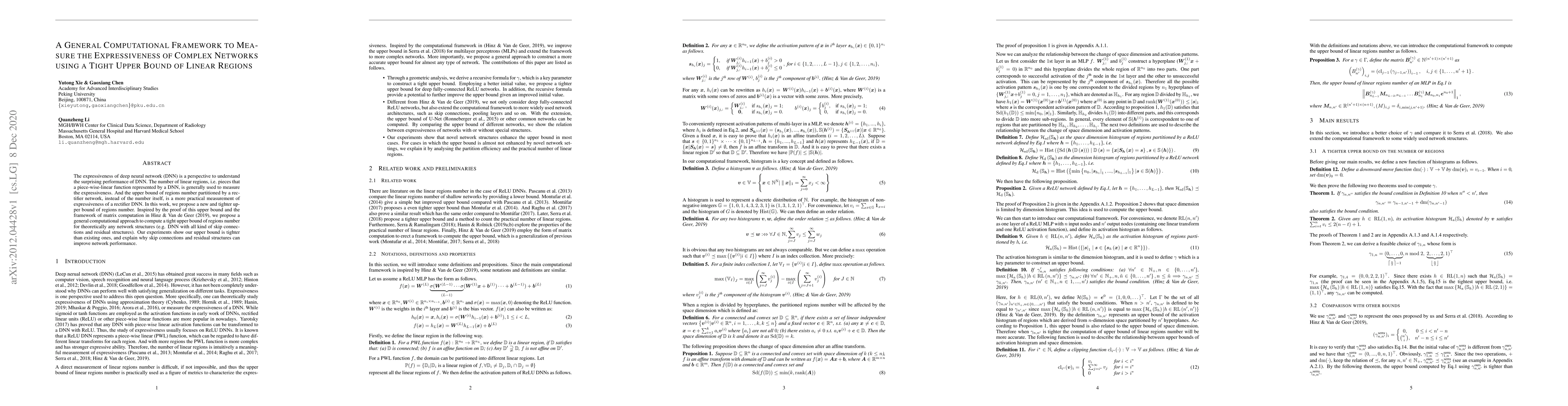 Thumbnail for A General Computational Framework to Measure the Expressiveness of
  Complex Networks Using a Tighter Upper Bound of Linear Regions