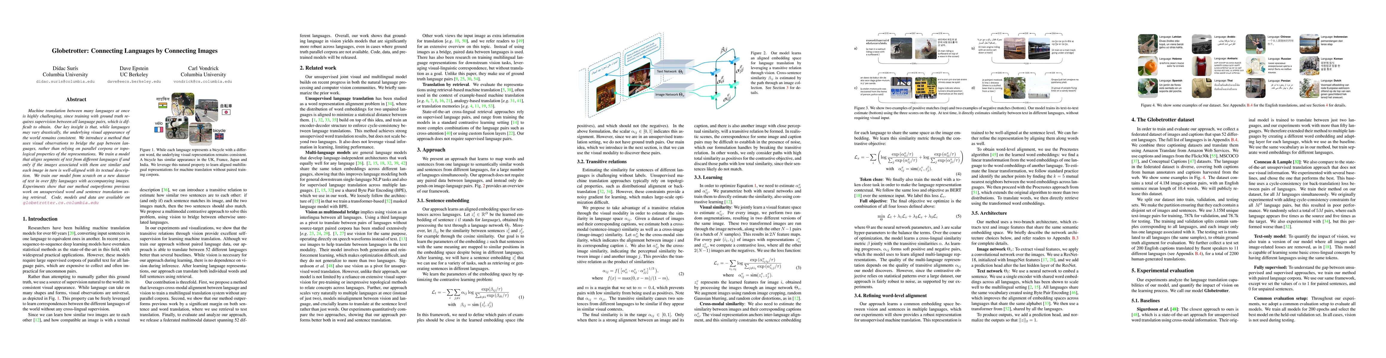 Thumbnail for Globetrotter: Connecting Languages by Connecting Images