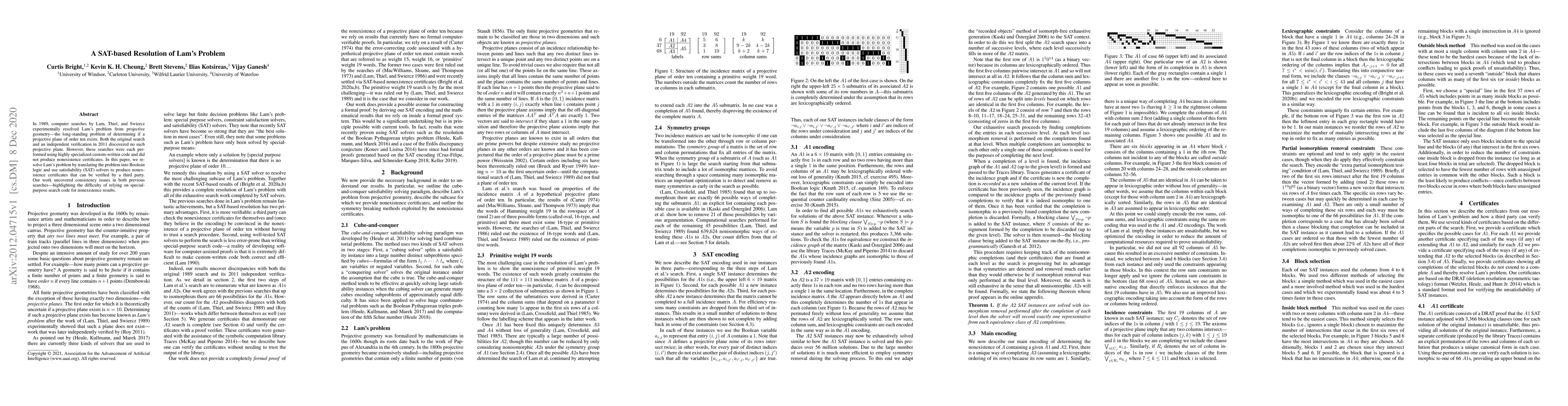 Thumbnail for A SAT-based Resolution of Lam's Problem