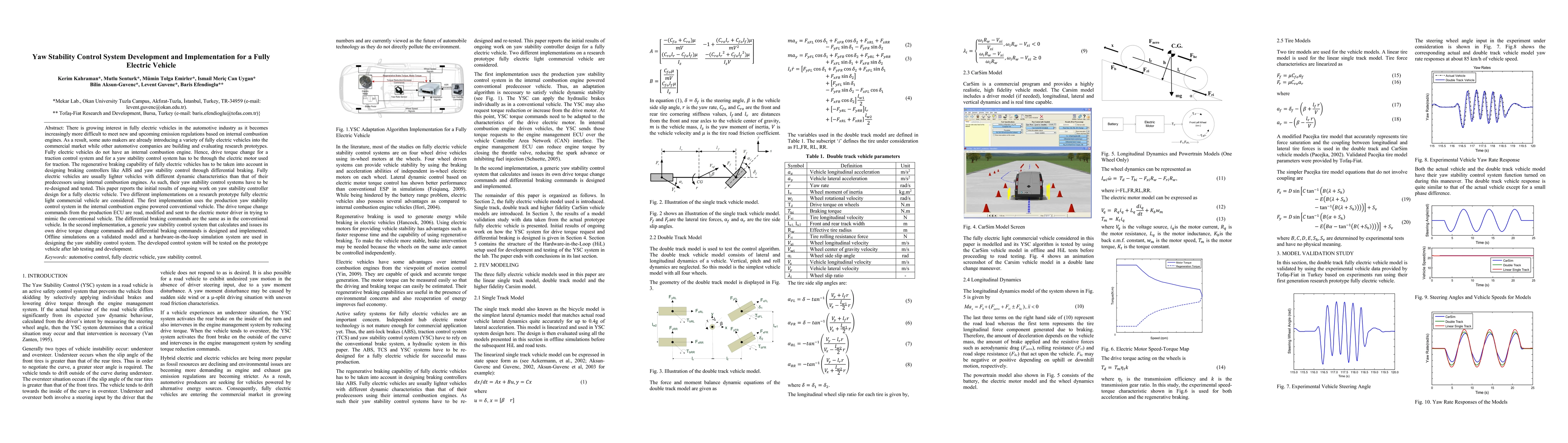 Thumbnail for Yaw Stability Control System Development and Implementation for a Fully
  Electric Vehicle