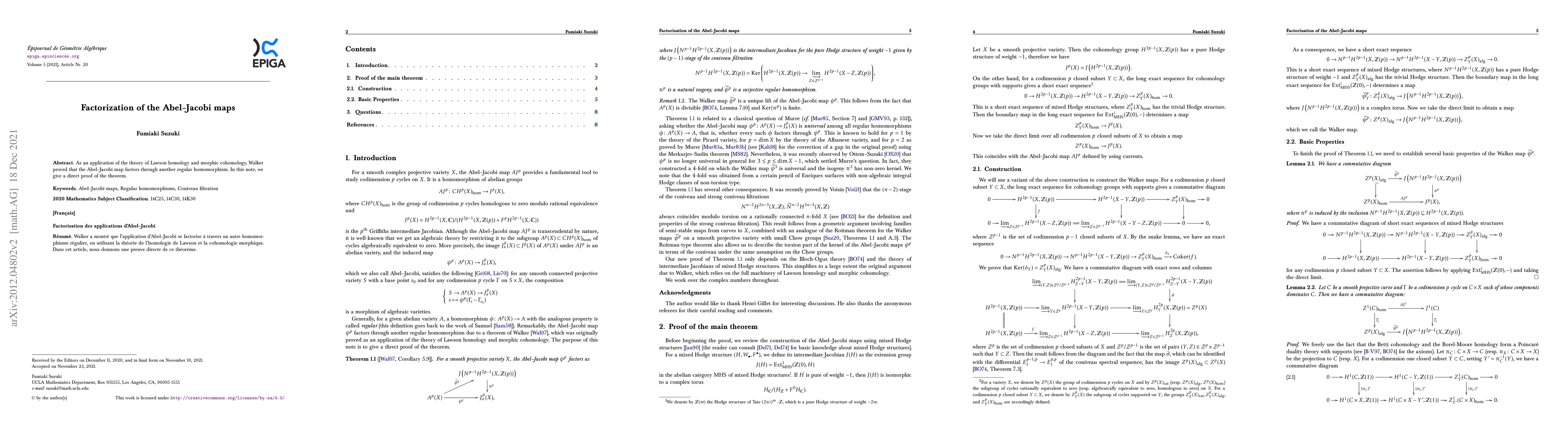 Thumbnail for Factorization of the Abel-Jacobi maps