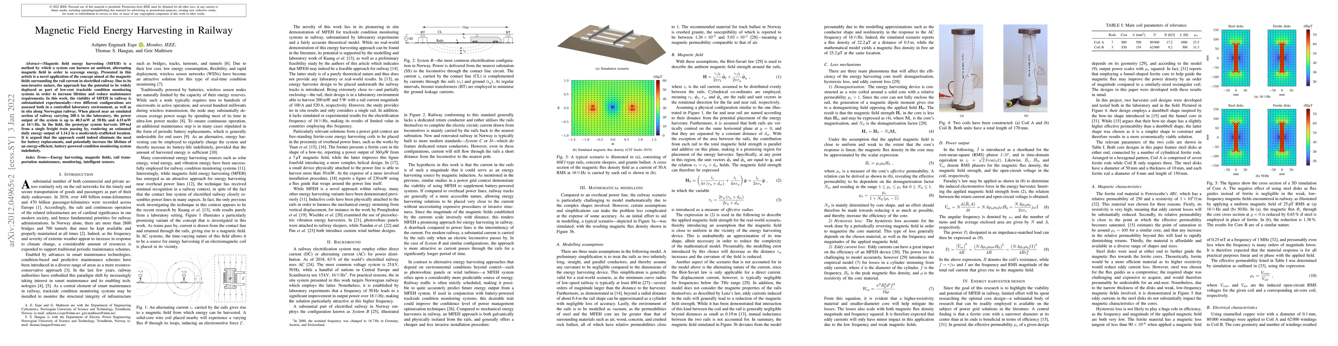 Thumbnail for Magnetic Field Energy Harvesting in Railway