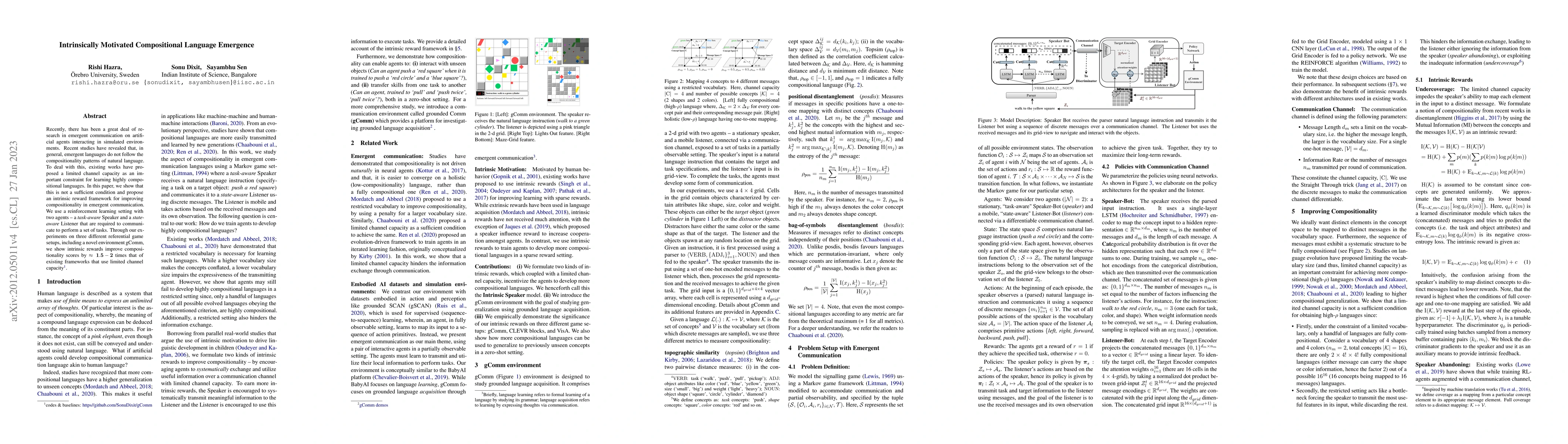 Thumbnail for Intrinsically Motivated Compositional Language Emergence