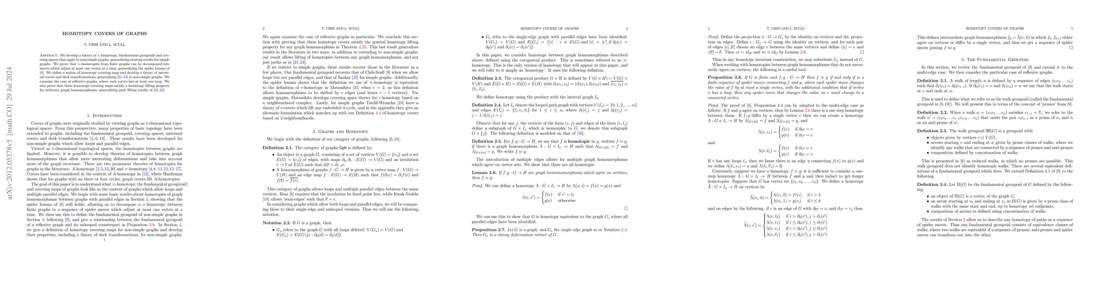 Thumbnail for Homotopy Covers of Graphs