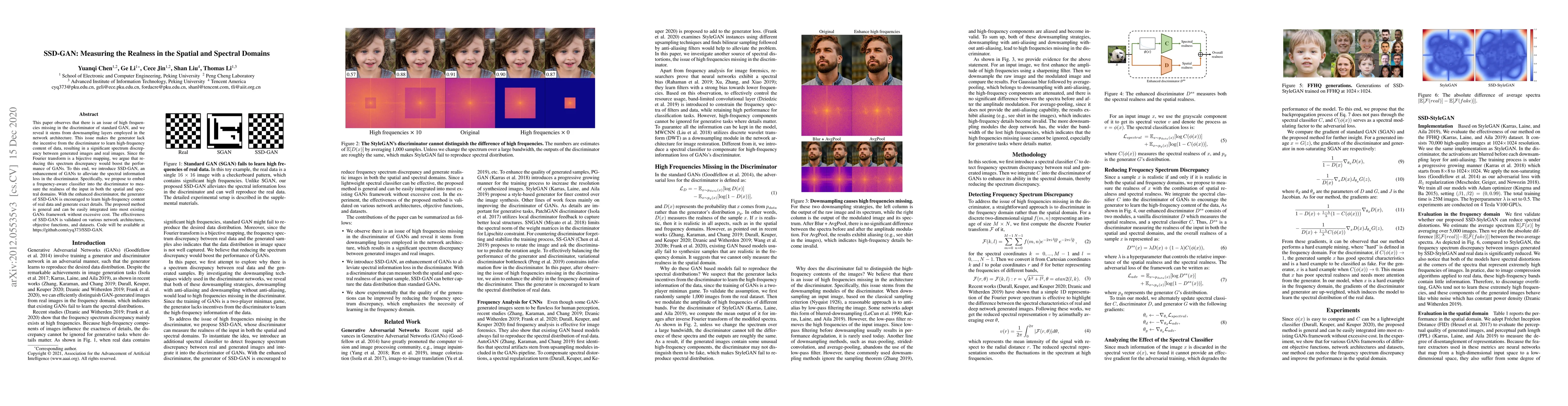 Thumbnail for SSD-GAN: Measuring the Realness in the Spatial and Spectral Domains