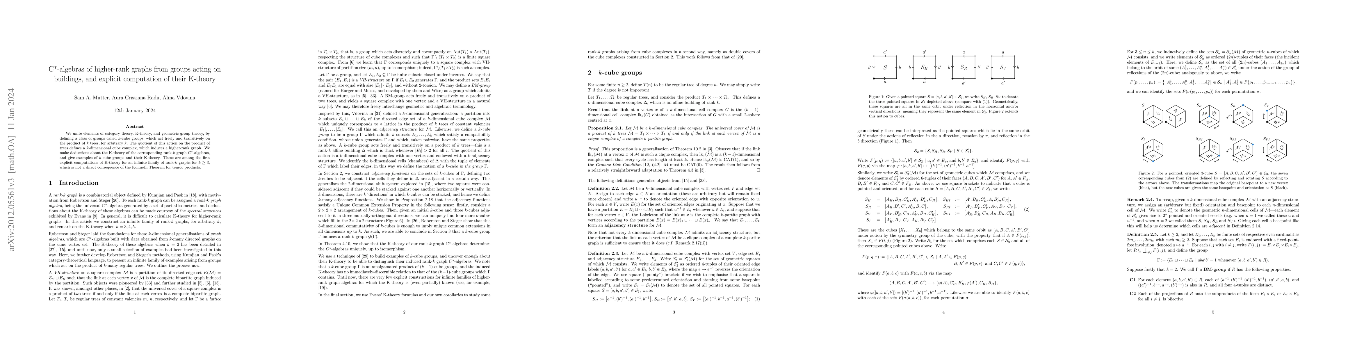 Thumbnail for C*-algebras of higher-rank graphs from groups acting on buildings, and
  explicit computation of their K-theory