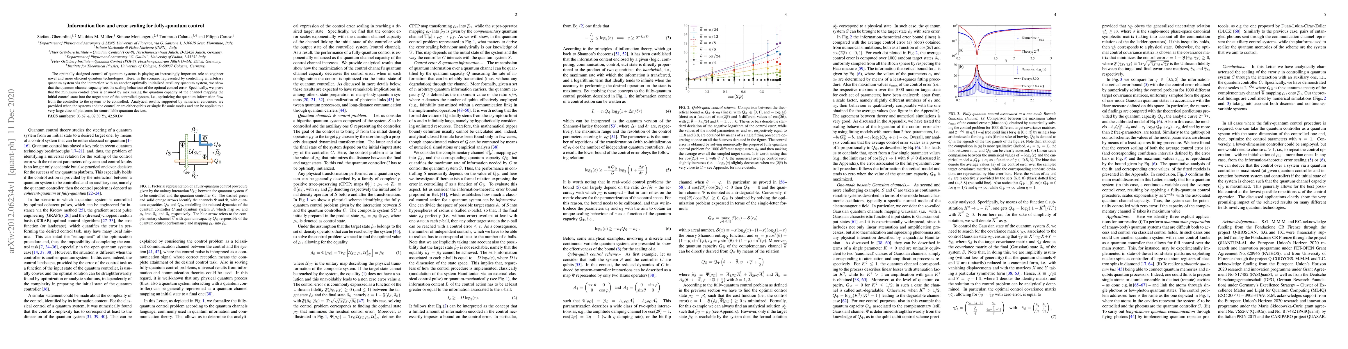 Thumbnail for Information flow and error scaling for fully-quantum control