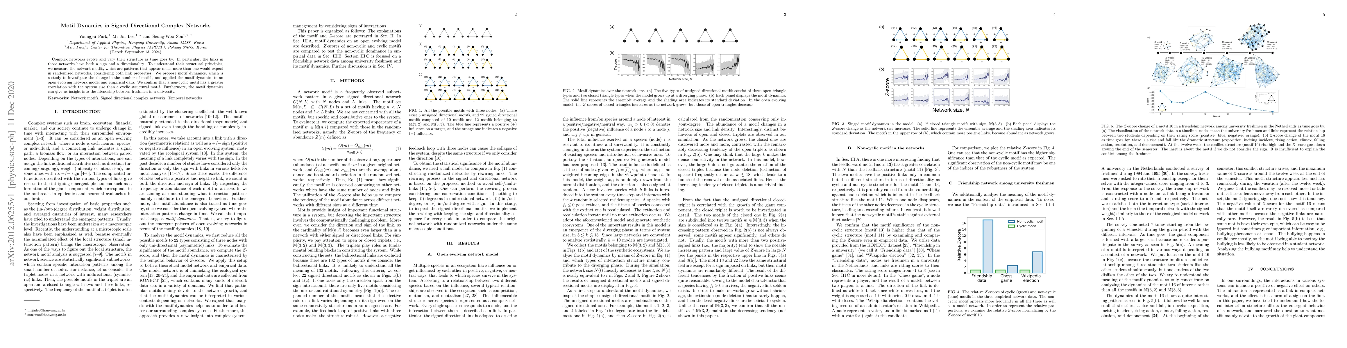 Thumbnail for Motif Dynamics in Signed Directional Complex Networks