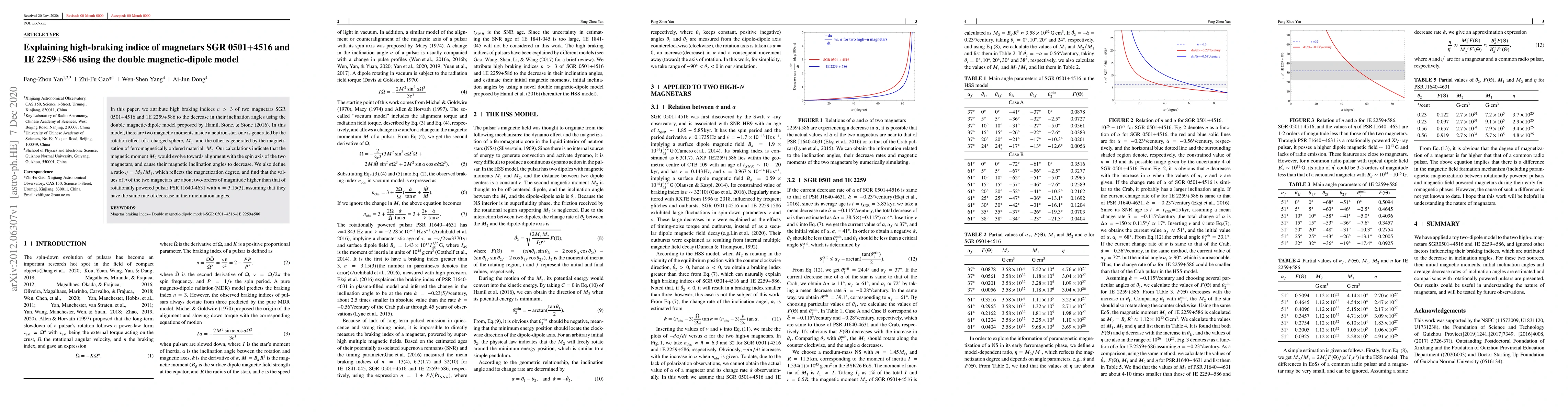 Thumbnail for Explaining high-braking indice of magnetars SGR 0501+4516 and 1E
  2259+586 using the double magnetic-dipole model