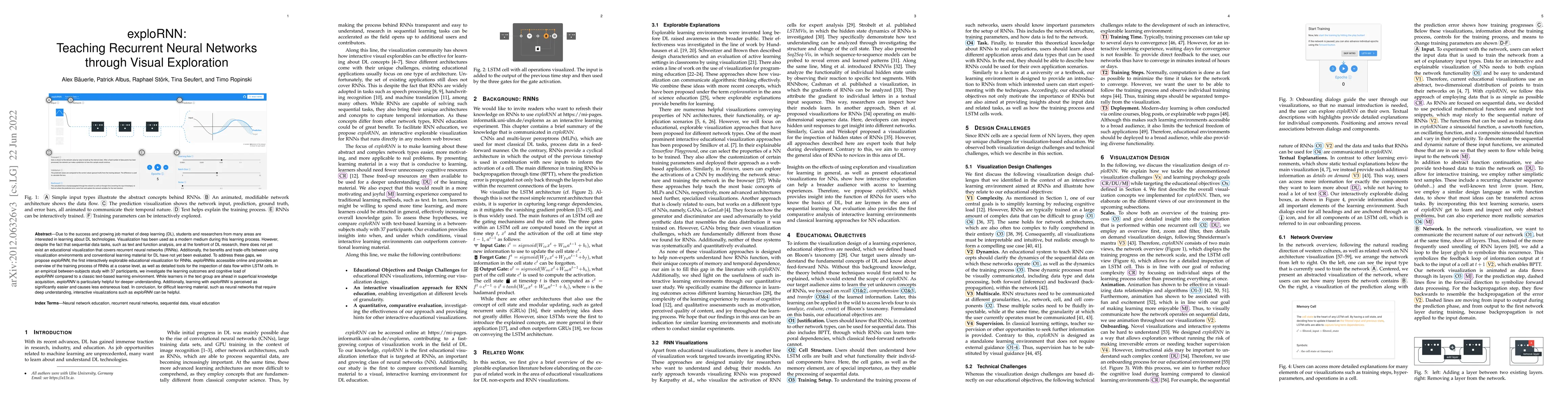 Thumbnail for exploRNN: Understanding Recurrent Neural Networks through Visual
  Exploration