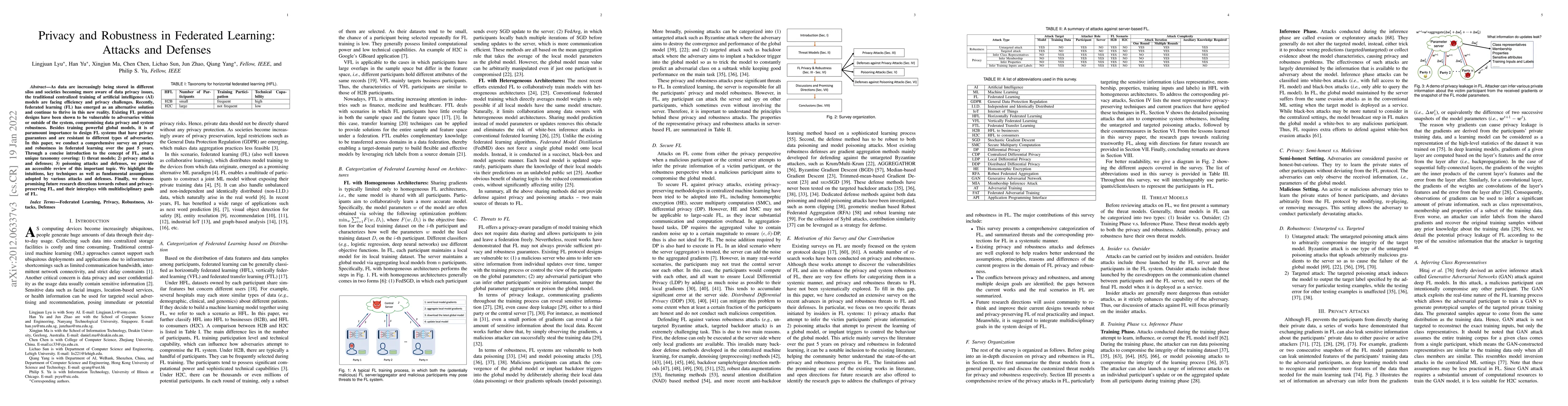 Thumbnail for Privacy and Robustness in Federated Learning: Attacks and Defenses