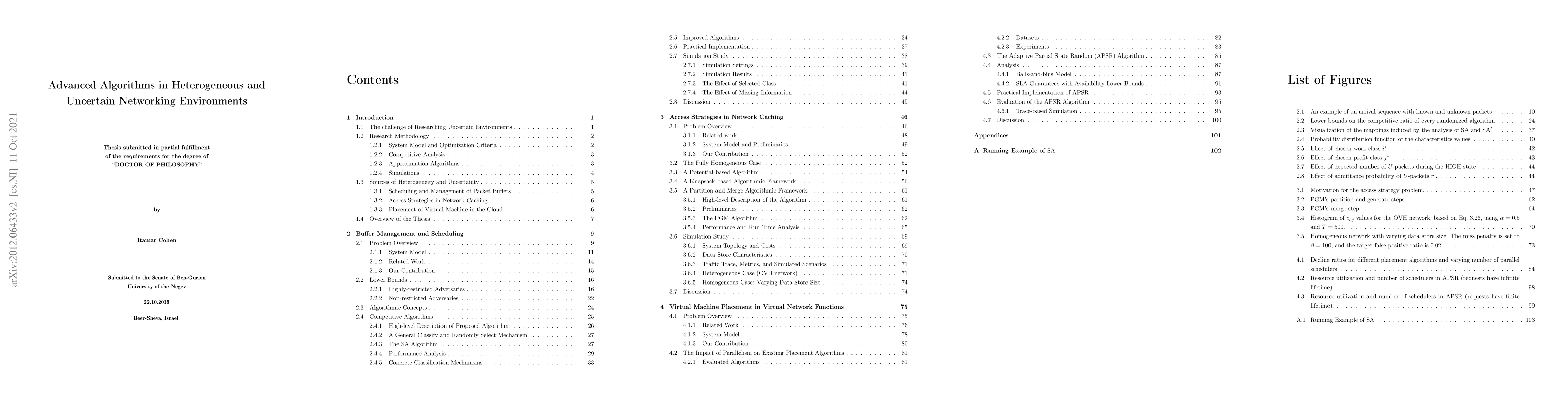 Thumbnail for Advanced Algorithms in Heterogeneous and Uncertain Networking
  Environments