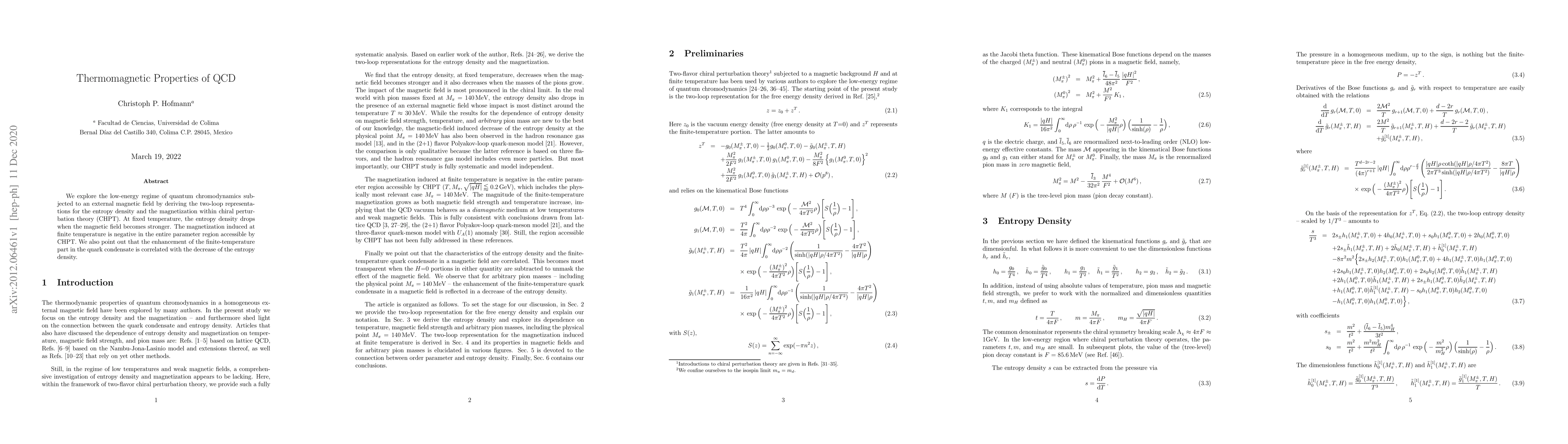 Thumbnail for Thermomagnetic Properties of QCD
