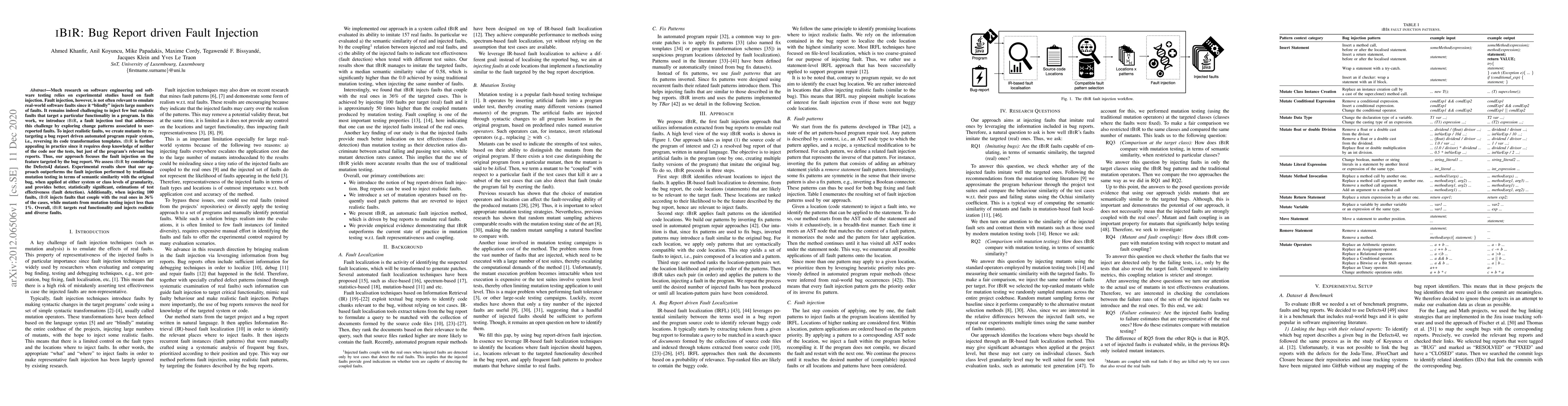 Thumbnail for IBIR: Bug Report driven Fault Injection