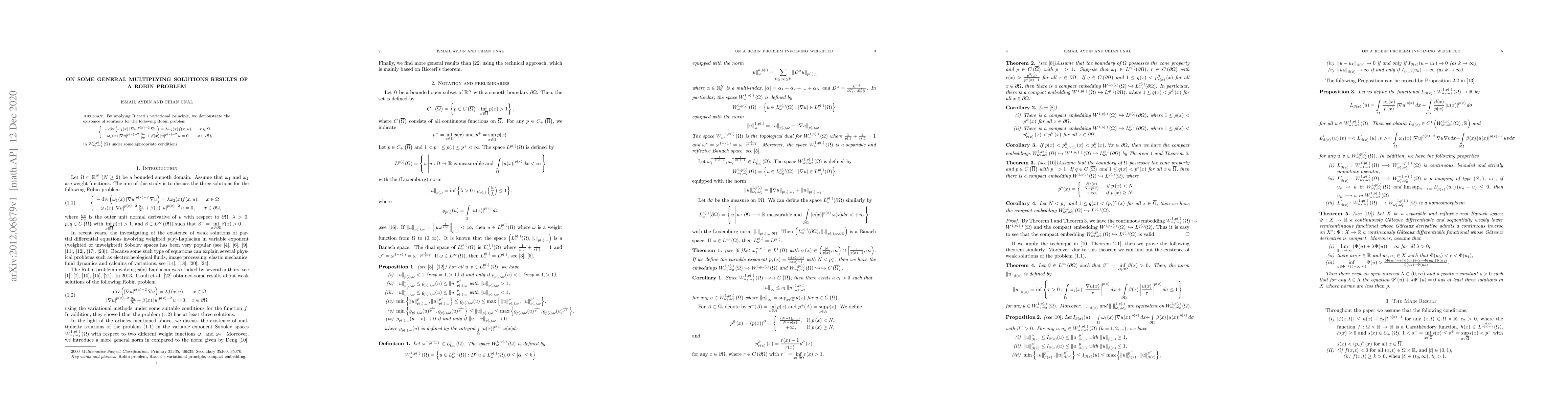 Thumbnail for On some general multiplying solutions results of a Robin problem