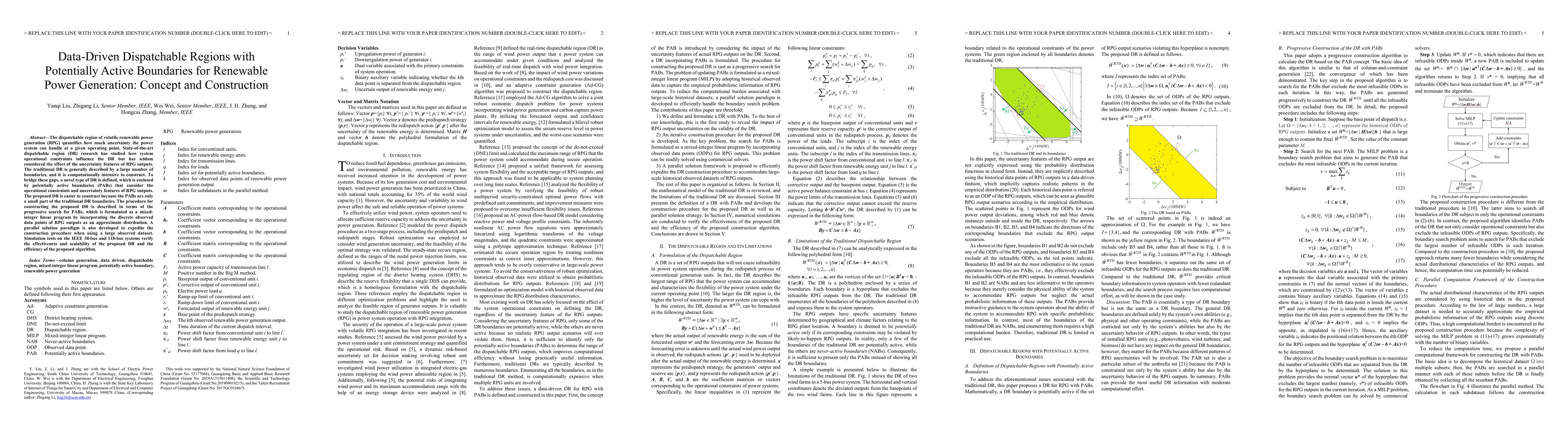 Thumbnail for Data-Driven Dispatchable Regions with Potentially Active Boundaries for
  Renewable Power Generation: Concept and Construction