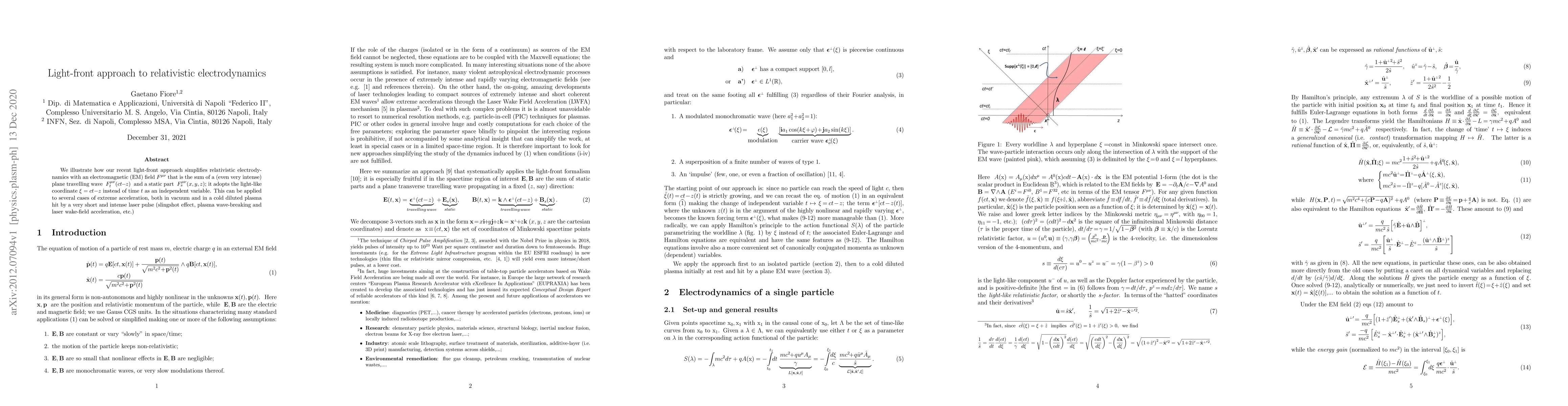 Thumbnail for Light-front approach to relativistic electrodynamics