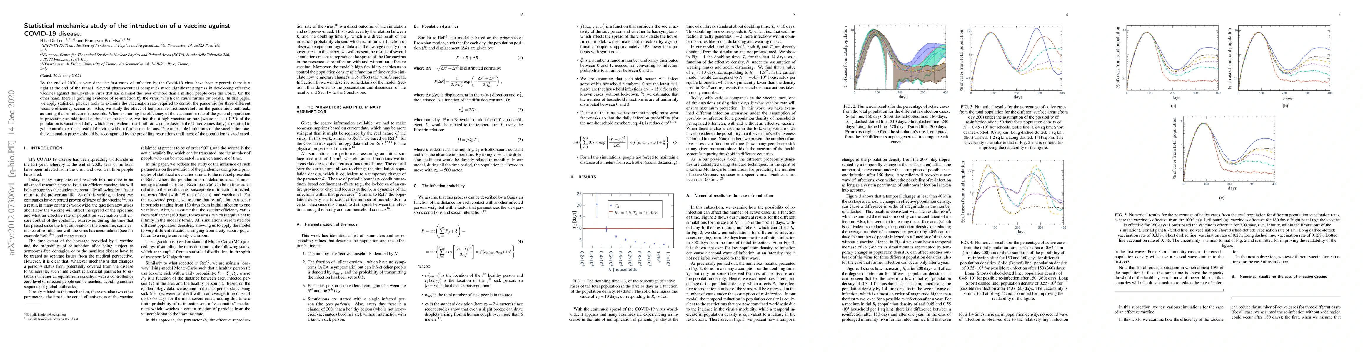 Thumbnail for Statistical mechanics study of the introduction of a vaccine against
  COVID-19 disease